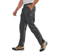 Pantalon Classique Homme de Chantier Pantalon Imperméable Tactique Chino Mode Stretch de Sécurité Elastique Vêtements Hiver Cargo Homme Gris M