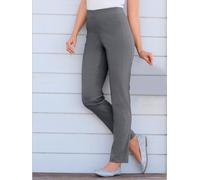 Pantalon classique uni avec ceinture élastique - Stehmann Comfort line - graphite GRAPHITE 21