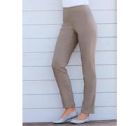 Pantalon classique uni avec ceinture élastique - Stehmann Comfort line - taupe TAUPE 26