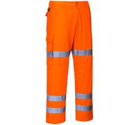 Pantalon Combat Hi-vis 3 Bandes Couleur : Orange Taille L - Portwest