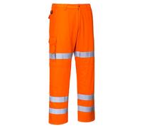 Pantalon Combat Hi-vis 3 Bandes Couleur : Orange Taille Xl - Portwest