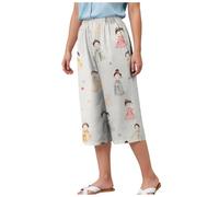 Pantalon Confortable Capri Charmant et Attractif Jambes Larges évasées pour tombé Fluide pour Transitions saisonnières et Temps