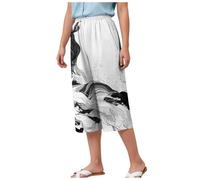 Pantalon Confortable Capri Charmant et Attractif Jambes Larges évasées pour tombé Fluide pour Transitions saisonnières et Temps