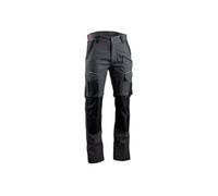 LMA Lebeurre Pantalon COSMOS coton/polyester stretch gris/noir multipoches genouillères Taille 56