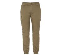 Pantalon coton slim - SCHOTT - Réf. TRTECH270-BLACK - Vert - Homme 39