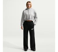Pantalon coupe ample et taille haute avec logo Nike Phoenix Fleece pour femme Noir/Summit White L (FR 46-48)