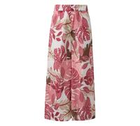 Pantalon coupe dÃ©contractÃ©e taille haute jambes larges ImprimÃ© intÃ©gral femme s.Oliver Rose 36