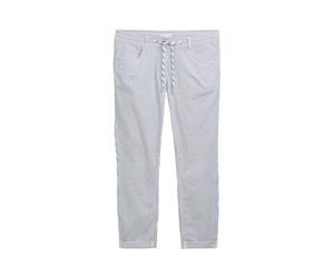 Pantalon coupe fuselÃ©e et un motif Ã rayures femme Tom Tailor Bleu 34x28