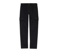 Pantalon coupe rÃ©guliÃšre taille moyenne jambe droite poches cargo enfant s.Oliver Pete Noir 15 ans Slim