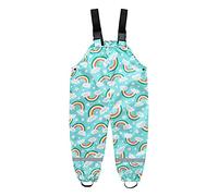 Pantalon Coupe-Vent et imperméable pour Enfant Combinaison De Pluie en Plein Air Salopette Pais Réfléchissantes Sécurité Waders Barboteuse Cole Vêtements Tout-Petit 1 an-8 Ans