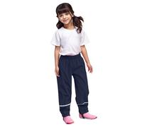 Pantalon Coupe-Vent et imperméable pour Enfant Respirant Salopette De Pluie doublée en Polaire Réfléchissantes Sécurité Waders Barboteuse Cole Vêtements Tout-Petit d'extérieur