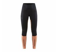 Pantalon coupe-vent sport femme Craft ADV Essence Wind Tights Noir avec orange XL