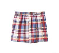 Pantalon court décontracté ample pour homme - Coin plat - Vêtements de nuit - Taille moyenne (L E)