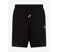 Pantalon court EA7 Train Logo Series Tape noir blanc. - XS