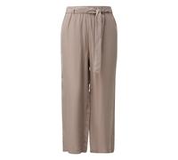 Pantalon court fluide à taille élastique et ceinture à nouer femme COMMA Marron 44