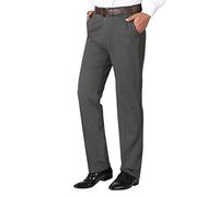 Pantalon court grande taille pour homme - Pantalon de tous les jours - Pantalon de loisirs - Couleur unie - Pantalon fin à fermeture éclair - Pantalon de travail - Pantalon doublé, gris foncé, 5XL