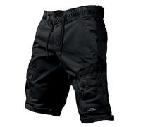Pantalon Court Homme Short Travail Chantier, Pantalonsign élégant Un Usage Quotidien avec détails zippés Coupe Slim Idéal Le Printemps l'été l'automne Se Marie Parfaitement avecs t-Shirtss (Black 32)