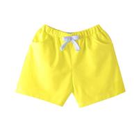 Pantalon court pour tout-petits filles Short en coton coloré Pantalon de sport Printemps Été Taille élastique Confortable Décontracté Étudiant maternelle Garçons et Filles Shorts E Girl Vêtements
