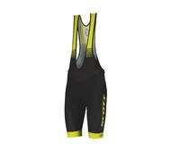 Pantalon Court Scott Rc Team ++ Noir Soufre Jaune Bibshorts Scott Rc Team ++