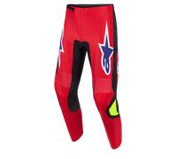 Alpinestars Fluid Grid, pantalon en textile 34 Rouge/Noir/Mauve/Jaune Néon Rouge/Noir/Mauve/Jaune Néon