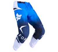 FOX 180 Shield Pantalons de motocross, blanc-bleu, taille 30 pour homme