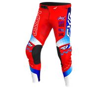 FXR Podium Gladiator Pantalons de motocross, Rouge/Blanc/Bleu, Taille 32