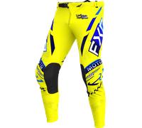 Pantalon Cross FXR Podium Gladiator Jaune/Bleu Marine/Bleu28 Jaune,Bleu Marine,Bleu