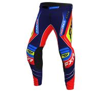 FXR Revo Alpha MX Nuke, pantalon en textile 32 Bleu Foncé/Bleu/Rouge/Jaune Néon Bleu Foncé/Bleu/Rouge/Jaune Néon