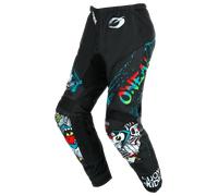 O'Neal Pantalon textile Element Rancid Taille 28 Noir/Blanc/Vert/Rouge