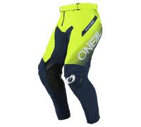 Oneal Mayhem Hexx Pantalons de motocross, bleu-jaune, taille 30 pour homme