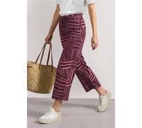 Street One Culotte Taille Haute pour Femme avec Motif 3818707, Blush Berry, 46W / 26L