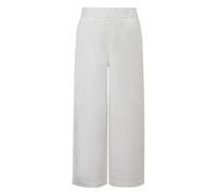 Pantalon culotte en sergÃ© avec pli femme s.Oliver Blanc 42