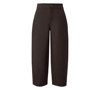 Pantalon culotte-hose coupe confort jambes fuselÃ©es et plis taille haute couleur chocolat femme s.Oliver Marron 32