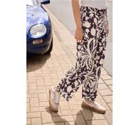 Pantalon culotte loose fit avec imprimé floral