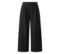 Pantalon culotte structurÃ© avec plis et taille haute femme s.Oliver Noir 48
