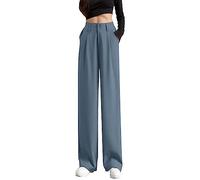 Pantalon d'affaires pour femme, style campagnard, rétro, avec cordon de serrage, coupe ajustée, pantalon d'escalade, gris, M
