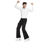Pantalon Danse Disco Noir Pattes D'eph Homme Noir
