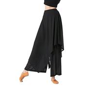 Pantalon de beach-volley pour femme - Pantalon de loisirs pour femme - Pantalon de danse classique - Pantalon long avec jambes larges - Gymnastique - Exercices de danse - Pantalon à jambes larges