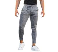 Pantalon de blanchiment pour homme - Pantalon décontracté pour homme - Pantalon respirant pour homme - Pantalon de parachute pour homme, gris, S