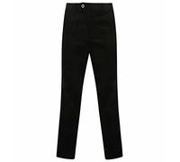 Pantalon de bureau en velours côtelé extensible pour homme Coupe classique, noir, 40W x 31L