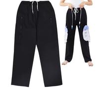 Pantalon de cathéter pour hommes et femmes, porte-sac de jambe cathéter chaud avec poches zippées contenant des sacs 2000 ml pour néphrostomie cystostomie XL, décoration jardin