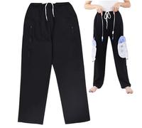 Pantalon de cathéter pour hommes et femmes, support de sac jambe cathéter chaud avec poches zippées contenant des sacs 2000 ml pour néphrostomie cystostomie L, Décoration jardin
