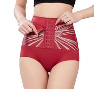 Pantalon de compression à poitrine liquide pour femme avec taille haute respirabilité, levage des hanches et façonnage du corps comme sous-vêtement de base pour cadeaux de la vie quotidienne, Rouge, L