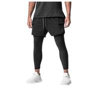 Pantalon de Compression Homme Sport,sous Vetement Thermique Homme Calecon Thermique Homme Collant Ski Homme Collant Cycliste Homme Collant Homme Froid Tenue de Sport pour Courir Collant Homme Blanc