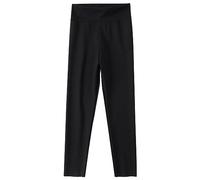 Pantalon de compression pour filles - Leggings athlétiques pour yoga, danse, sport, entraînement, course à pied - Pantalon éléphant, Noir , 4-5 ans