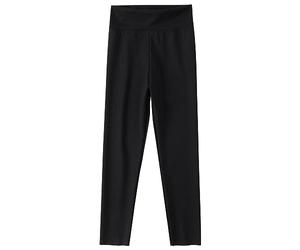 Pantalon de compression pour filles - Leggings athlétiques pour yoga, danse, sport, entraînement, course à pied - Pantalon éléphant, Noir , 4-5 ans