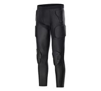 Pantalon de compression rembourré pour homme - Leggings athlétiques pour football, basket-ball, paintball, gardien de but, Noir , L