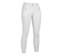Pantalon de concours full grip fille HKM Lia High Waist Blanc 11/12 ans