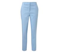 Pantalon de costume cigarette extensible Ã plis pressÃ©s femme COMMA Bleu 42