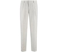 Pantalon de costume Michael Kors Pure Linen Pleated Gris 102
